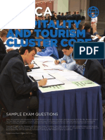 Hospitality and Tourism Cluster Core: Sample Exam Questions