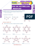 Ejercicios de Estrellas Mágicas para Cuarto Grado de Primaria