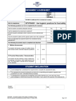 SITXFSA001 Practical Assessment