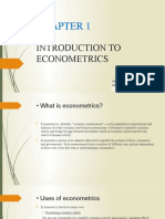 Chapter 1-Introduction To Econometrics