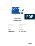 Sociology Assignment No.2 (1947179)