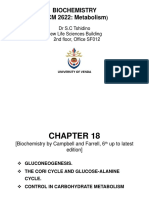 Biochemistry (BCM 2622: Metabolism: DR S.C Tshidino New Life Sciences Building 2nd Floor, Office SF012