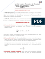 Tablas de Frecuencia