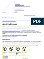 About The Licences: Licence Terms