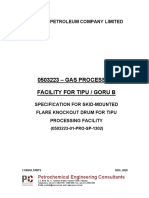 0503223-01-Pro-Sp-1302 Specification For Skid-Mounted Flare Knockout Drum For Tipu Processing Facility