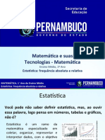 Estatística Frequência Absoluta e Relativa