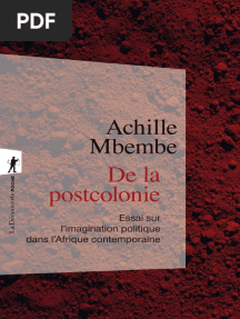 Achile Mbembe - de La Postcolonie