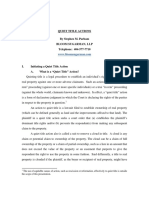 Quiet Title Actions by Stephen M. Parham Bloom Sugarman, LLP Telephone: 404-577-7710