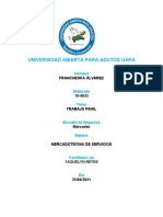 Trabajo Final Mercadotecnia de Servicios 50 Puntos