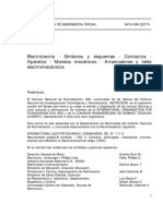 NCH 1098.EOf75 Electrotecnia - Simbolos y Esquemas - Contactos - Aparatos - Mandos Mecanicos - Ar