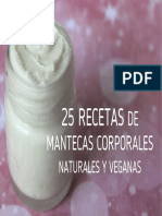 25 Recetas de Mantecas Corporales