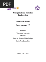 Computational Robotics Engineering: Timers and Interrupts