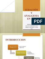 Sedación y Analgesia en Uci 2011