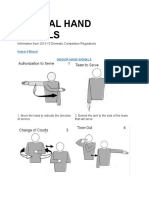 Official Hand Signals