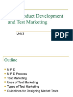 New Product Development and Test Marketing