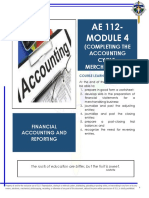 MODULE 4 - Completing The Accounting Cycle - Merchandising