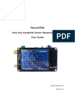 Nanovna: Very Tiny Handheld Vector Network Analyzer User Guide