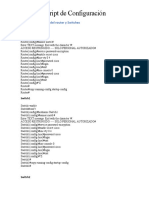 Script de Configuracion - Cisco Packet Tracer