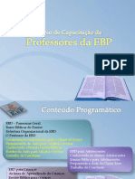 Curso de Capacitação de Professores Da EBD