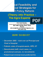 Political Feasibility and Political Strategies For HRH Policy Reform (Theory Into Practice - The Agra Experience)