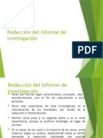 Redacción Del Informe de Investigación