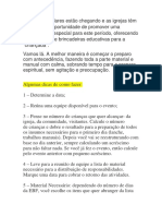 Dicas para Ebf