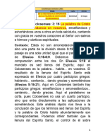 En La Vida Nueva Es Importante Que La Palabra de Cristo More en Abundancia