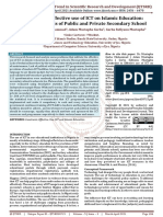 Constraint To Effective Use of ICT On Islamic Education A Critical Analysis of Public and Private Secondary School