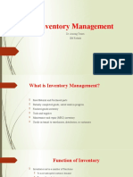 Inventory Management: Dr. Anurag Tiwari IIM Rohtak