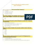 Questionnaire Sur La Sécurité Et La Santé Au Travail