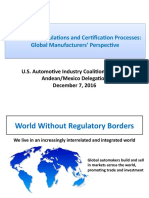 Automotive Regulations and Certification Processes: Global Manufacturers' Perspective