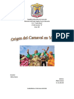 Origen Del Carnaval en Venezuela