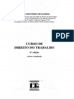 Alice Monteiro de Barros - Curso de Direito Do Trabalho - 6º Edição - Ano 2010