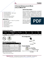 TN0606 N-Channel Enhancement-Mode Vertical DMOS FET: Features General Description