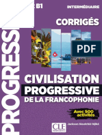 Feuilletage CPDLF Niveau Intermédiaire Corrigés