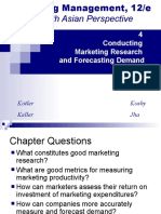 Conducting Marketing Research and Forecasting Demand