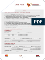 Equity Wings To Fly - Application Form 2021