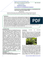 Phytochemical Pharmacognostical and Phys