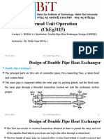 Lecture 5-1 Double Pipe HE