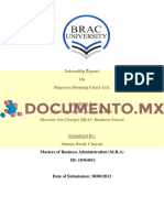 Documento - MX Internship Report On Real Estate Industry