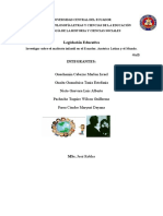 Legislación Educativa: Investigar Sobre El Maltrato Infantil en El Ecuador, América Latina y El Mundo