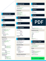 Importing Data Cheat Sheet Python For Data Science: Pickled Files Exploring Your Data