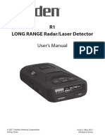 LONG RANGE Radar/Laser Detector R1: User's Manual