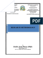 Research Methodology (FCS and ICT Levels 500)