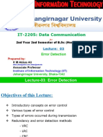 IT-2205 Lec 03 Error Detection & Correction-1