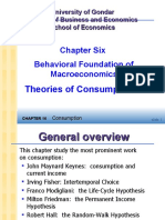 Chapter Six Behavioral Foundation of Macroeconomics