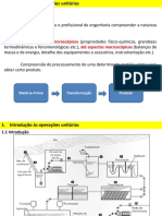 Aula 1 - Introdução Às Operações Unitárias