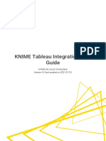 KNIME Tableau Integration User Guide: KNIME AG, Zurich, Switzerland Version 4.3 (Last Updated On 2021-01-21)