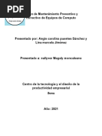 Plan de Mantenimiento Preventivo y Correctivo de Equipos de Computo Angie 2