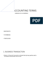 Basic Accounting Terms